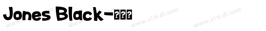 Jones Black字体转换